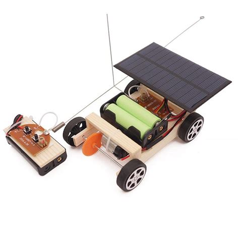 DIY Solar Car with Two Channel Remote Interactive Educational Toy Lear