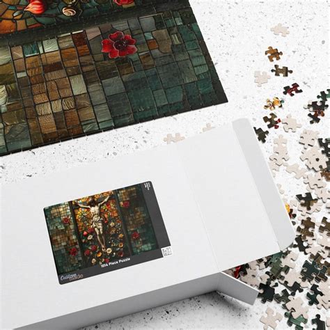 Stained Glass Crucifix Puzzle Catholic Christian Art, Challenging 1014 ...