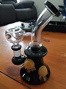 Buy Lea Handmade Mini Glass Bong Turtle Shape 17cm Tall 14.4mm Joint ...