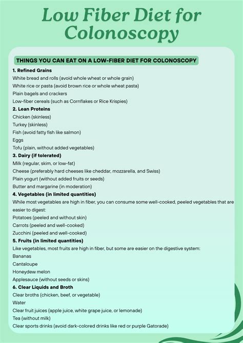 Low Fiber Diet for Colonoscopy: Your Complete Guide