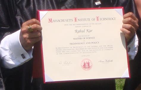 科学网—MIT 2010年毕业典礼有感－－学位证书 - 毛宁波的博文