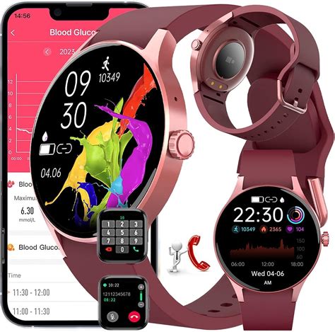 DOOVIS Reloj Inteligente Glucómetro, Medidor Glucosa sin Pinchazos ...