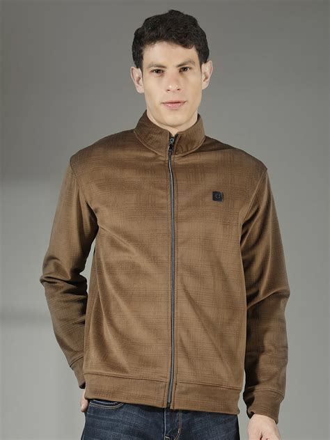 COBB BEIGE CHECKED ZIP-UP SWEATSHIRT – Cobbitalyofficial