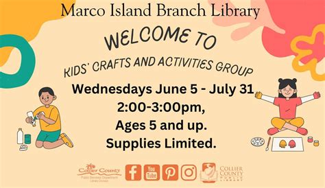 Welcome to Kids Crafts and Activities Group at Marco Island Branch ...
