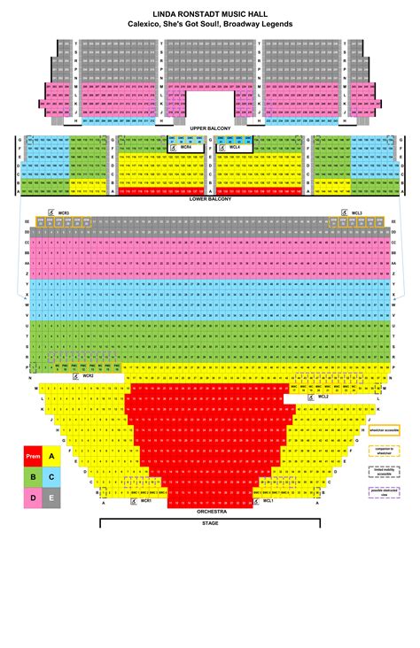 Seating Charts - Tucson Symphony Orchestra