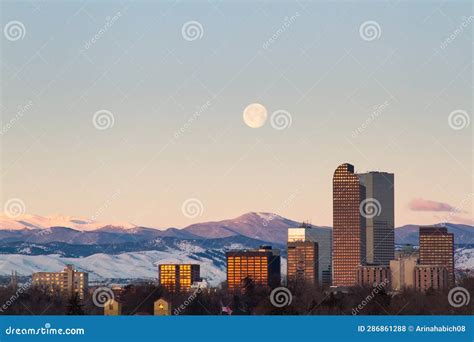 Mile High City of Denver stock photo. Image of height - 286861288