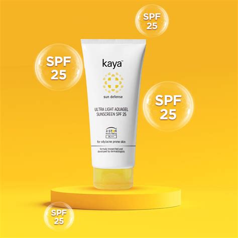 Buy Kaya Ultra Light Aquagel Sunscreen Spf 25, 50 ML Online in India