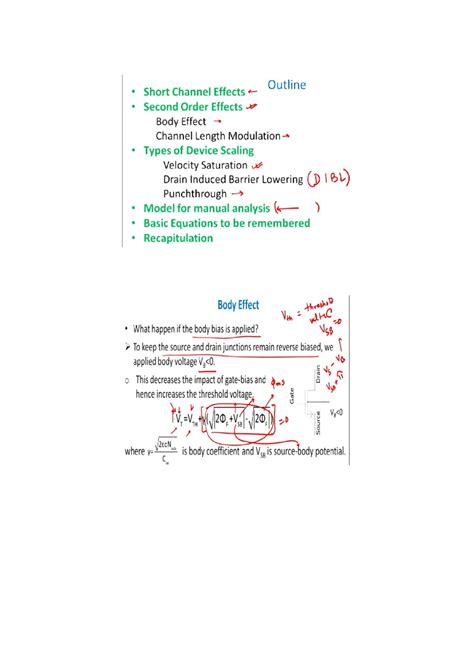 NPTEL LEC - MOS Transistor: Understanding Bias and Scaling Effects ...