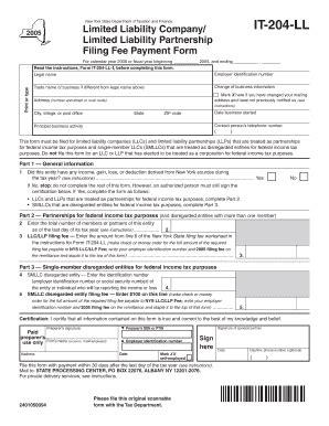 Fillable Online tax ny new york state department of labor it 204 ll ...