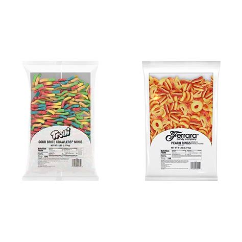 Buy Trolli Sour Brite Crawlers Gummy Worms, 5 Pound Bulk Candy Bag Sour ...