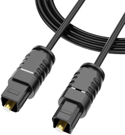 Tobo Optical Audio Cable,Fiber Optic Cable Ultra-Thin Cord,Spdif ...