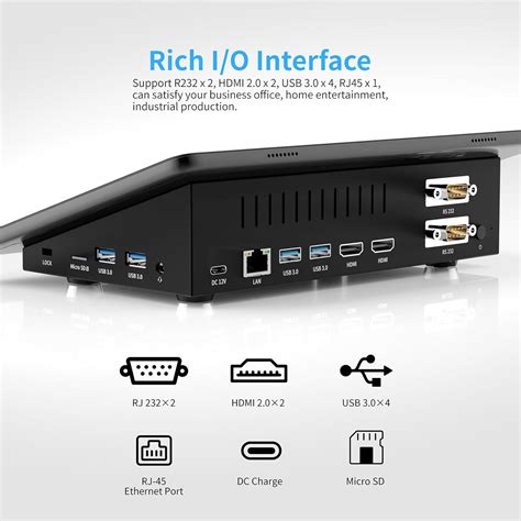 HIGOLEPC Mini PC,10.1 Inch Touchscreen Mini Computer India | Ubuy