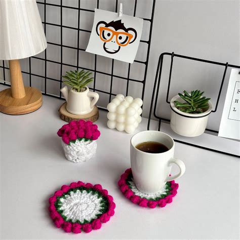 Handmade Flower Bouquet Coasters | Unfold the Beauty – Geekmonkey