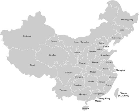 Map Of China Easy