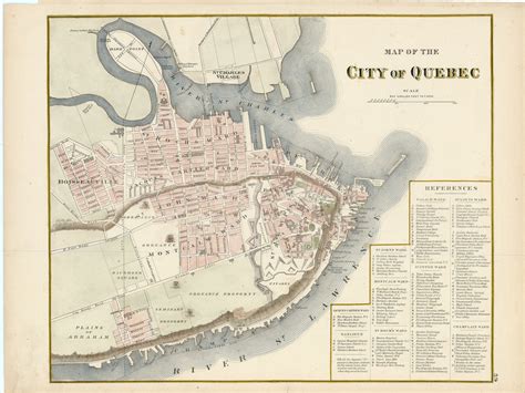 Old Town Quebec City Map I Took This Map Photo At The Fort St Louis