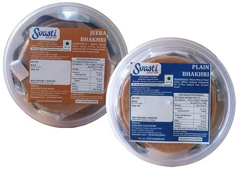 Svasti Roasted Bhakhri - Jeera & Plain | Whole Wheat Healthy Roasted ...