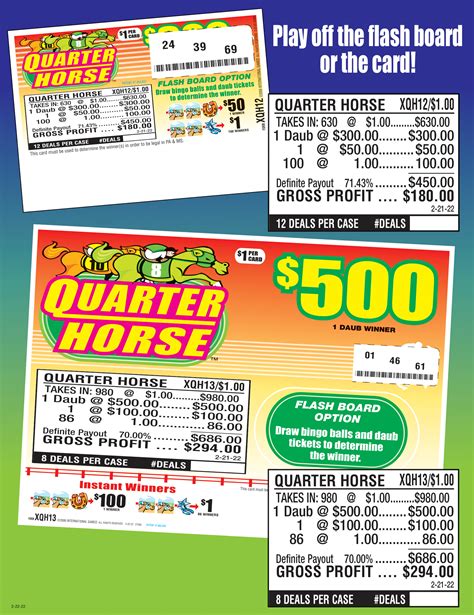 Quarter Horse 630ct Daub Game Pull Tabs – YoungCoLLC