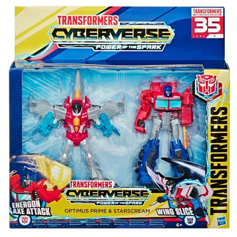 Hasbro Cyberverse Optimus Prime and Starscream Action India | Ubuy