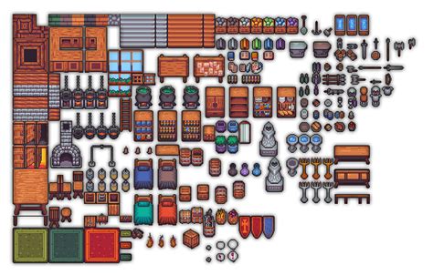 Raven Fantasy - 2D PixelArt Tileset and Sprites - Interiors by ...