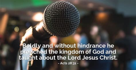 Acts 28:31 (KJV) — Today