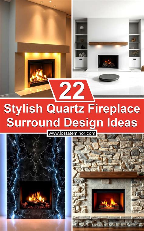 22 Stylish Quartz Fireplace Surround Design Ideas - Lost At E Minor