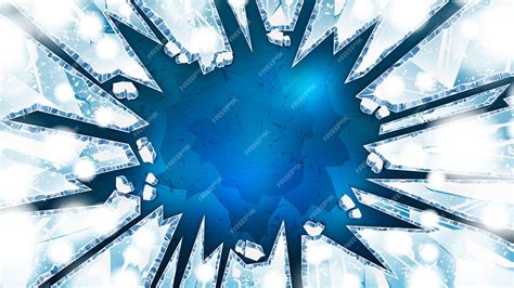 Realistic natural ice cracks as a winter background | Premium Vector