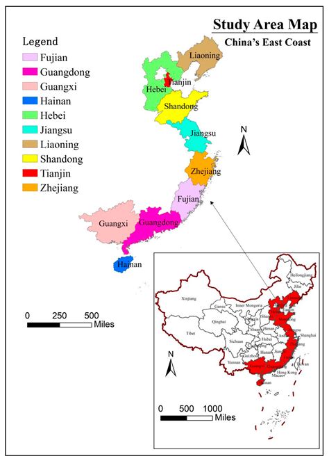 East Coast Map Of China