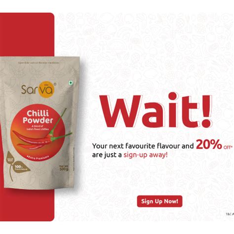 Sarva Foods: Extra Premium Spices & Ingredients - Buy Online In India