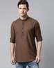 Buy Brown Kurtas for Men by Cross court Online | Ajio.com
