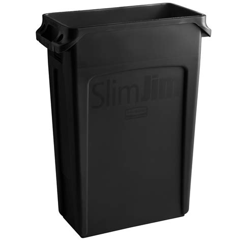 Rubbermaid Slim Jim® 23-gal Trash Can (Black)