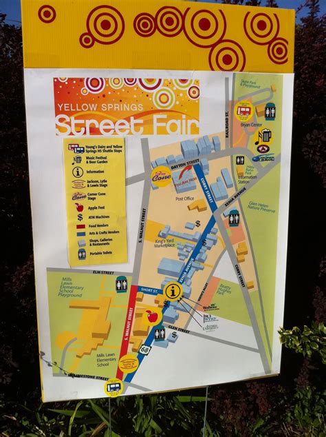 Map Of Downtown Yellow Springs Ohio
