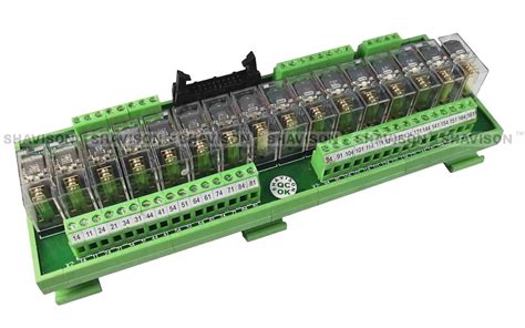 Shavison Relay Module AS334-24V-N-S-OE, 16 Channel, 1 N/O Contacts ...