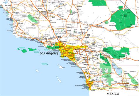 California Los Angeles Area Airports Map LAX Los Angeles Airport Map