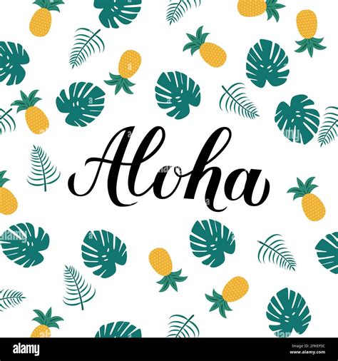 Vector illustration of aloha word hi-res stock photography and images ...