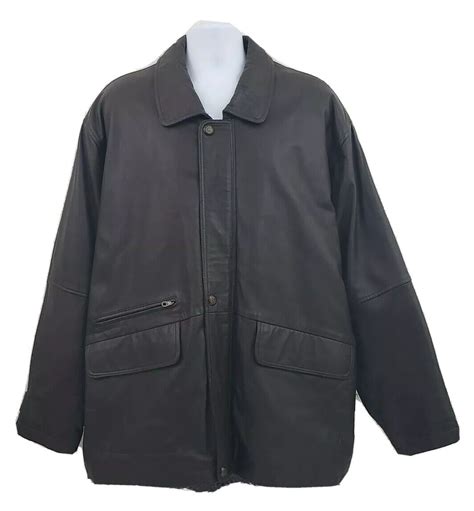 VINTAGE Members Only Leather Jacket Mens Extra Large … - Gem