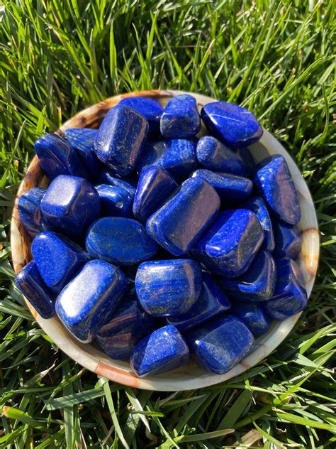 Lapis Lazuli Tumbled Stones - High Quality Lapis - Healing Crystals and ...