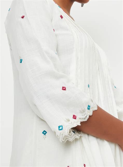 Buy Kalki x Max Women Embroidered A-Line Kurta Online at just Rs. 999.0 ...