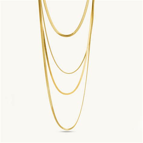 Layered Snake Gold Chain – PALMONAS