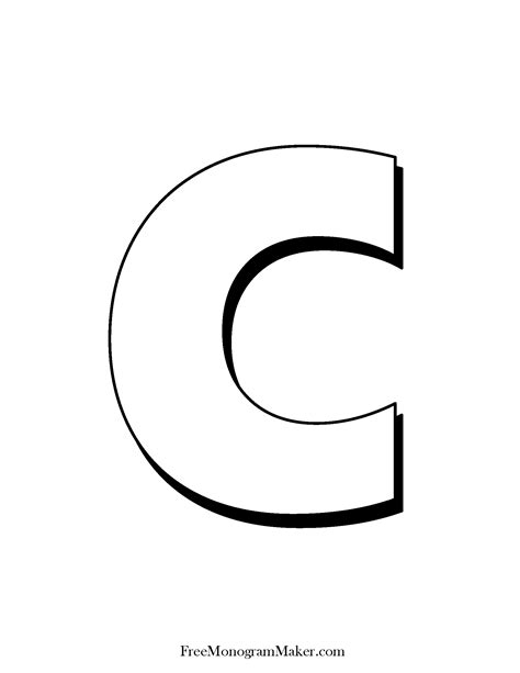 C Outline Png