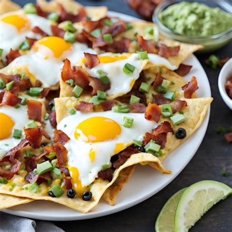 Bacon and Egg Breakfast Nachos Recipe | Cheff Recipes