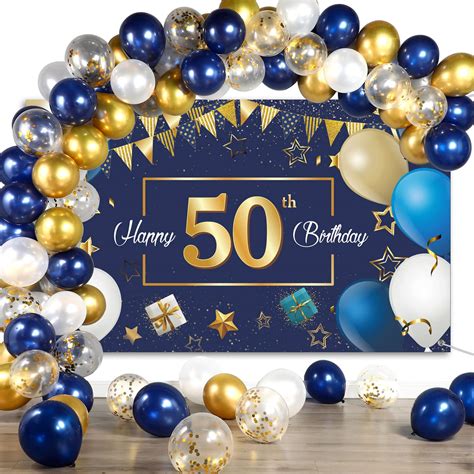 Celebrate in style with our 50th birthday party decorations for a ...