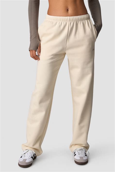 Everyday Straight Leg Sweatpants Cream | ICIW