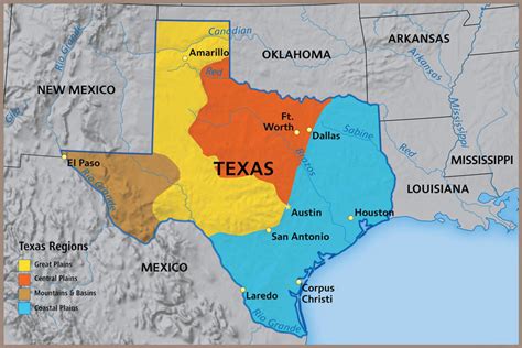 Texas Regions Map