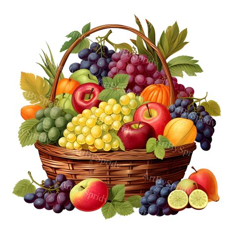 Fruit Basket Clip Art
