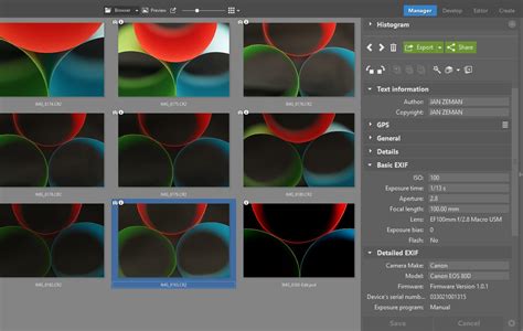 EXIF Metadata 的图像结果
