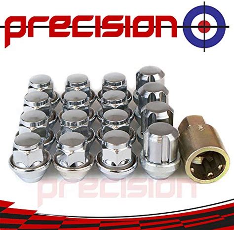 Buy Precision 12 x Chrome Wheel Nuts and 4 x Locking Nuts for Genuine ...