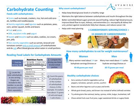 Carb Counting Diabetes Education Handout | PDF