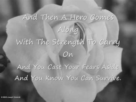 Mariah Carey - Hero- With Lyrics - YouTube