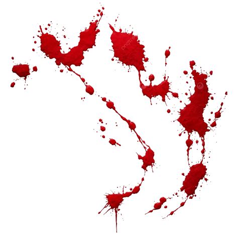 Blood Splatter On Transparent Background, Red Blood, Blood, Blood ...