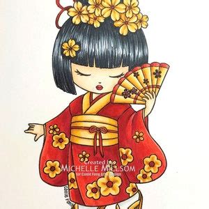 Buy Digital Stamp, Digi Stamp, Digistamp, Kimono Kayuki by Conie Fong ...